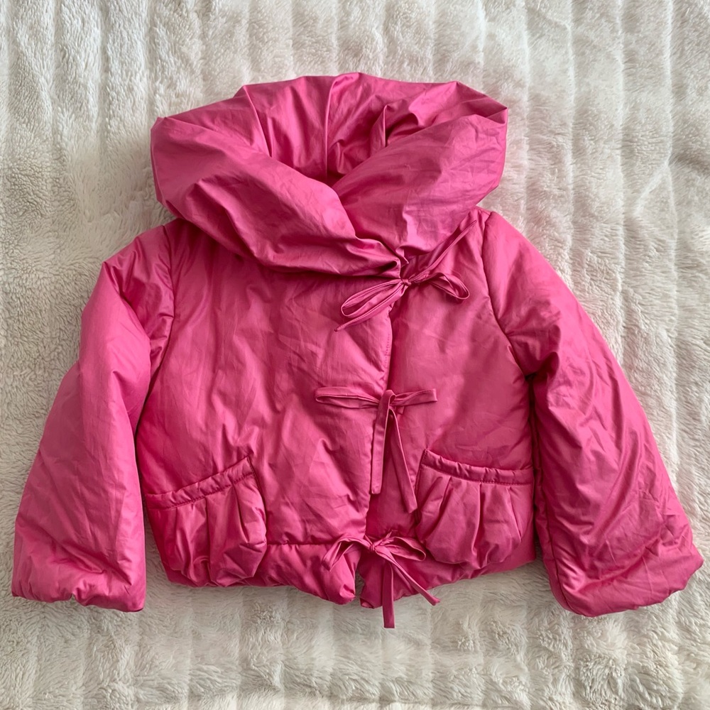 Kate Mack girl pink puffer jacket size 5